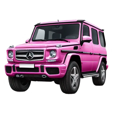 pink Mercedes g wagon sparkle   sticker