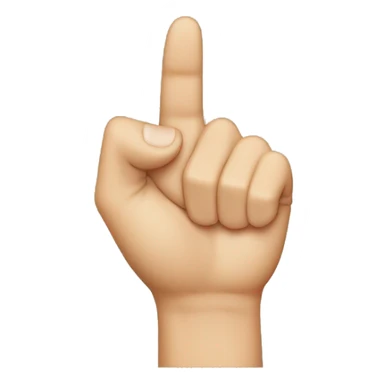 Hand behind ear, smirking sticker