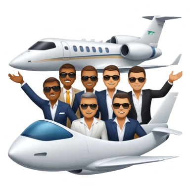 Branden Condy entrepreneur internet celebrity iman gadzhi alex hormozi Patrick bet david garyvee grant cardone on a jet celebrating WHOP ownership  sticker