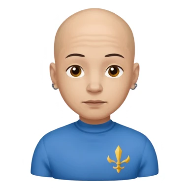 Sujeto pelon vestido de azul tatuado sticker