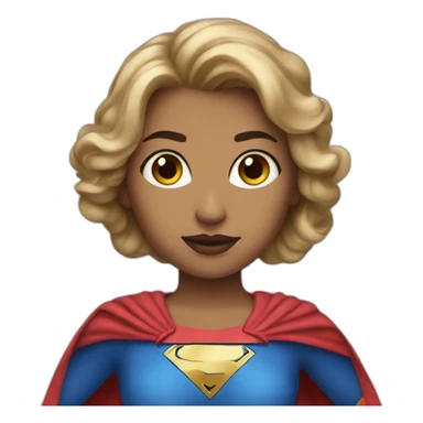 Superwoman fair skin sticker
