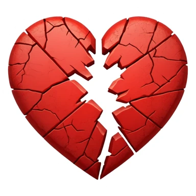 broken heart sticker