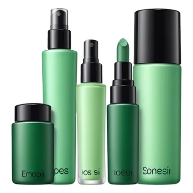 green corean cosmetics sticker