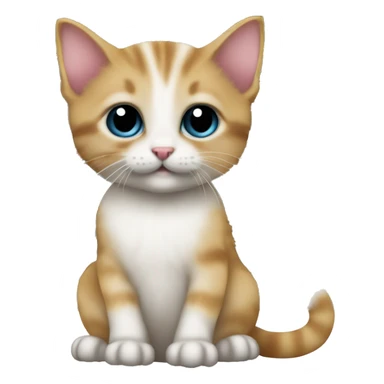 A cute kitten who have a holding an Akai MPC 2000XL sticker