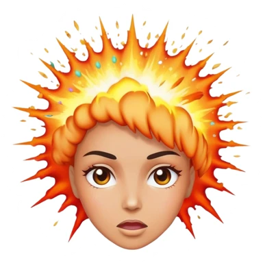 Woman with Exploding Head emoji sticker