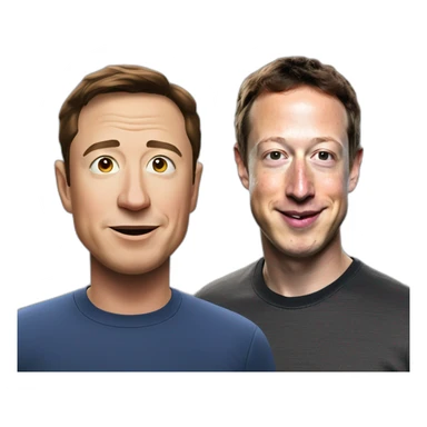 Elon Musk vs Mark Zuckerberg sticker