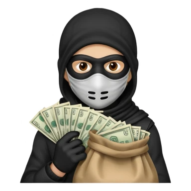 Thief,Knave. Half body sticker