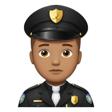 Police officer priest sticker