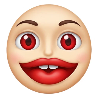 Crée un emoji qui a l’émotion de quand quelqu’un dit quelques chose de gênant et que tu le regardes  sticker