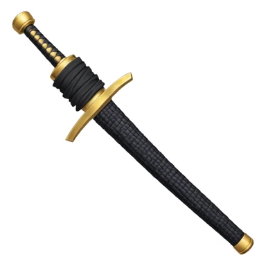 The hilt of a samurai sword sticker
