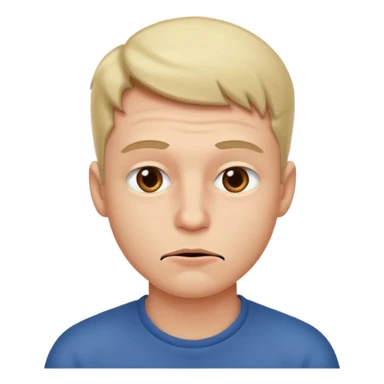 Male biting bottom lip sticker