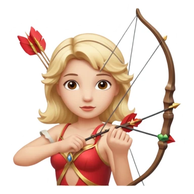 Cupid queen sticker