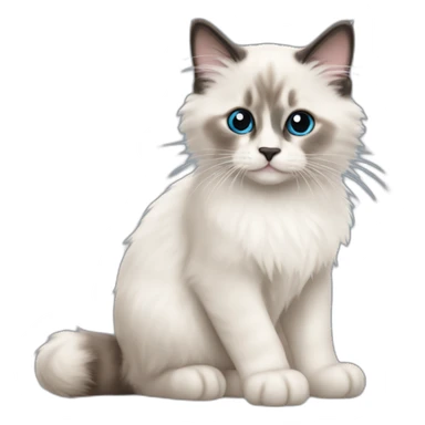 Ragdoll Sealpoint Kitten sticker