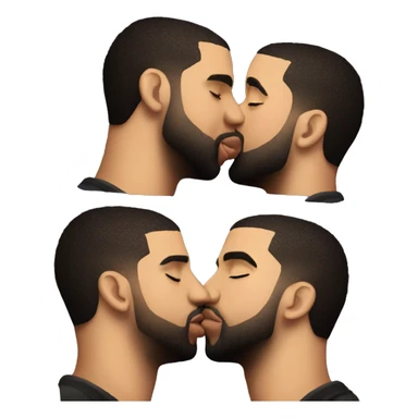 drake kissing drake kissing drake kissing drake sticker
