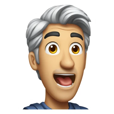 craig federighi looking up to the right, screaming sticker