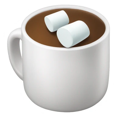 A cup of marshmallows sticker