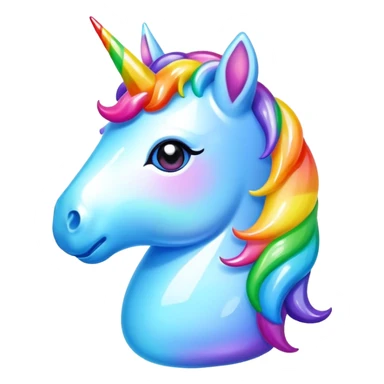 Rainbow gummy unicorn  sticker