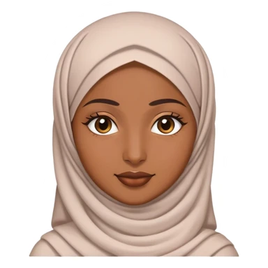 a muslim woman wearing a kifayah sticker