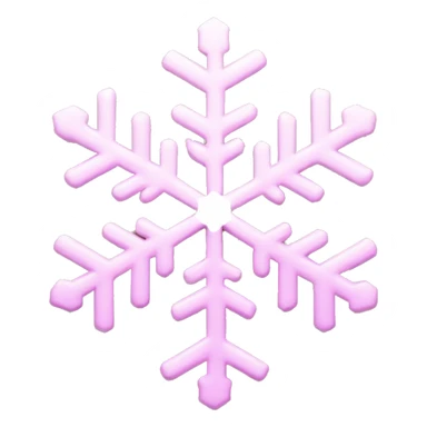 Light pink snowflake  sticker