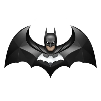 Batman Arkham Knight logo Full black sticker