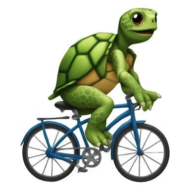 tortuga en bicicleta sticker