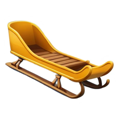 An icon showing a small sled down an icy track. The scene includes dynamic motion lines, icy curves, and a snowy mountain backdrop under a crisp blue sky. Transparent background emphasizes the speed and intensity of the sport. sticker