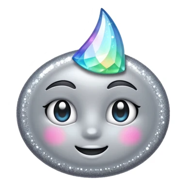 vamp glitter gray sticker