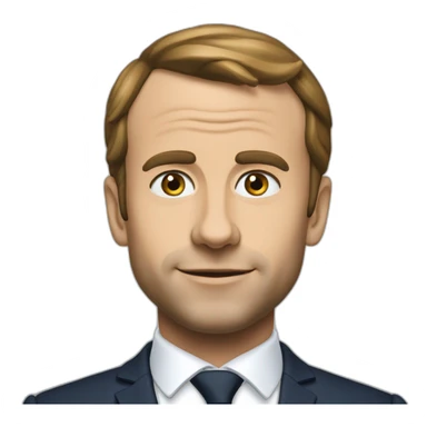 Macron fait du cheval sticker