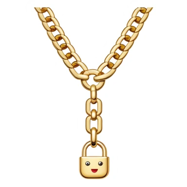 Prada luxury chain necklace sticker