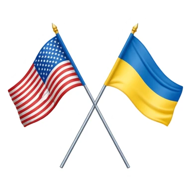 usa and ukraine flags together, sport equipment under sticker