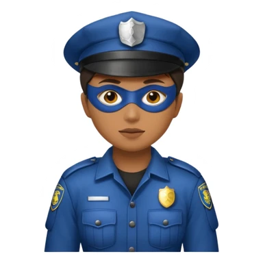 thief, Police hat, thief mask, thief dress. sticker