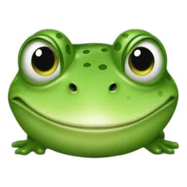 Une grenouille regarde une sourie sticker