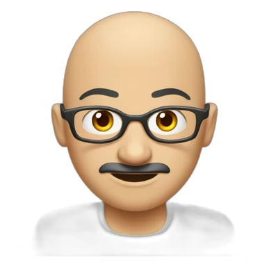 Bald angry canteen staff, arabic, mobcap sticker