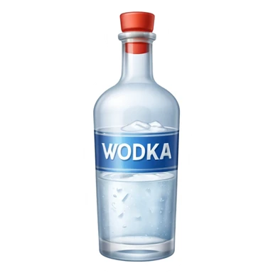 Bouteille de vodka sticker