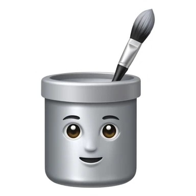 tube of hair dye with a brush next to it sticker