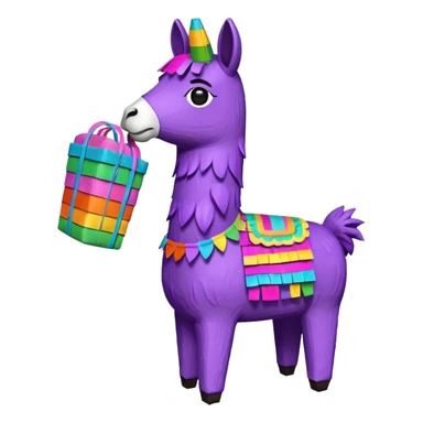 Purple Loot llama Pinata sticker