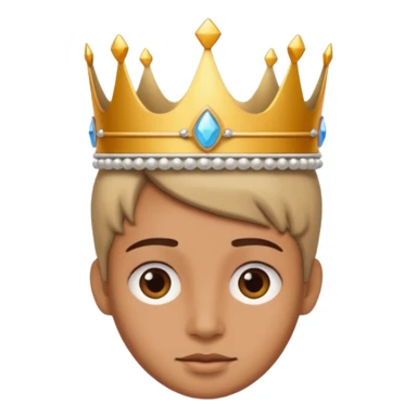 aggiungi una corona sulla testa sticker