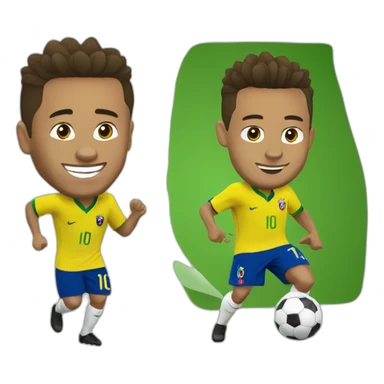 Neymar qui danse avec Ronaldo sticker
