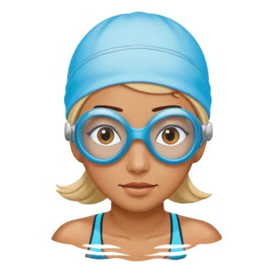 swimmer woman sticker