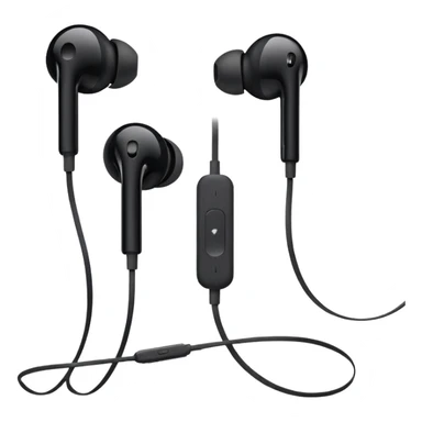 EarPods headphones, black sticker