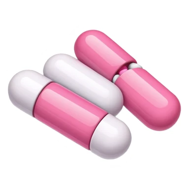 pink and white medication sticker