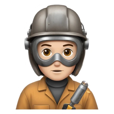 welder with sparks sticker