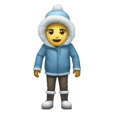 Freezing cold legs sticker