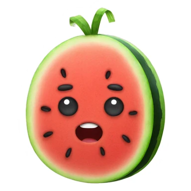 Watermelon with legs sticker