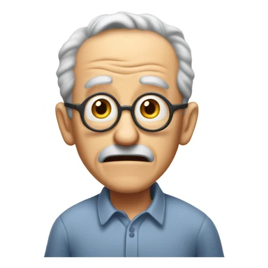  Old man farting sticker