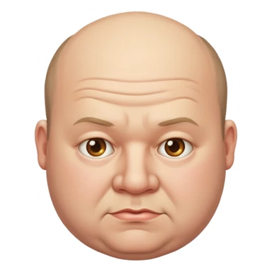 Fat balding  sticker