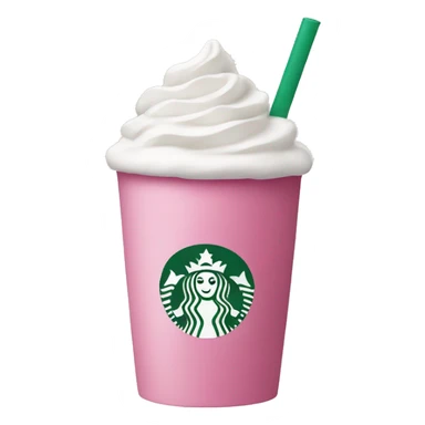 starbucks cup pink drink with cold foam sticker