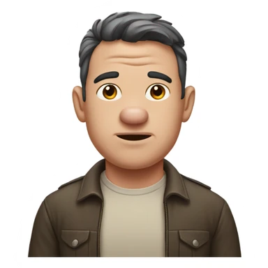 Half man half pig  sticker