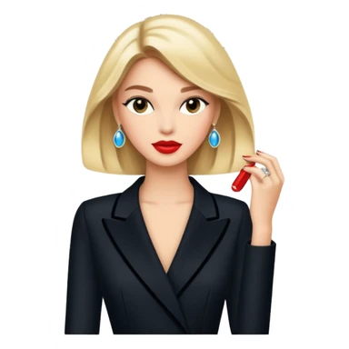 magazine with fashion cover, looking like Vogue sticker