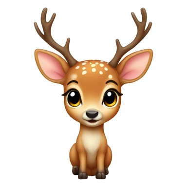 cute baby deer sticker